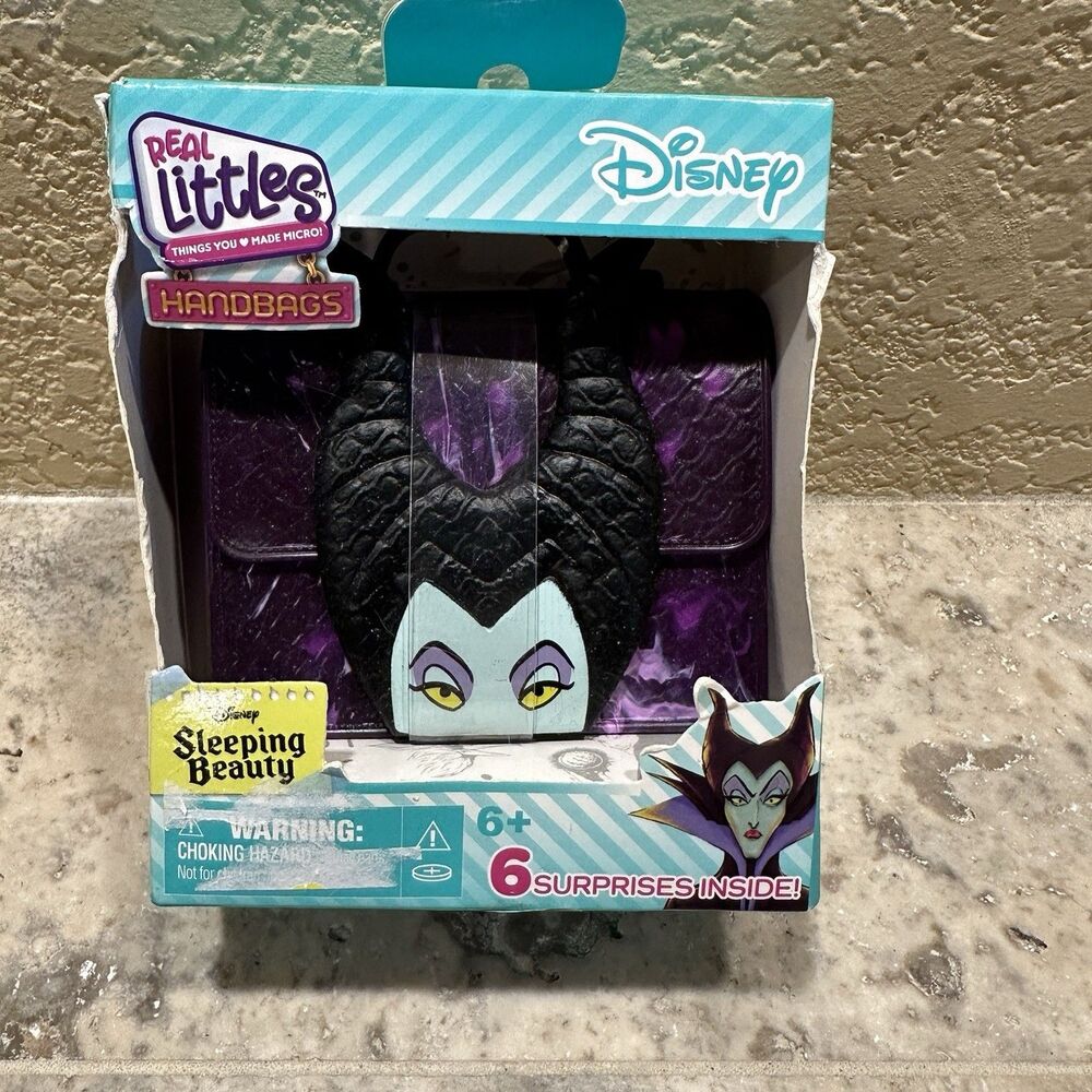 Disney -Real Littles Handbags- Sleeping Beauty Maleficent Phone Purse Notebook